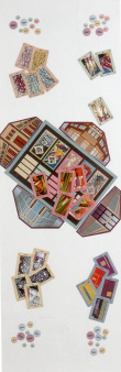 Kunstmarktspiel zwischen Galerien und Auktionshäusern in London, New York, Paris und Moskau. Jedem Spieler ist ein erfundenes Kunstwerk zugeordnet; jeder Spieler soll versuchen, seinen Künstler am Markt durchzusetzen. Wie das Spiel zeigt, vermutet man inzwischen wohl allgemein, daß der Kunstmarkt und die Kunstspekulation treibende Kräfte der Kunstaneignung sind.