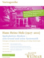 Hans Heinz Holz: Spekulatives Denken - sein Grund und seine Systematik