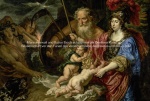 Joachim von Sandrart (1606-1688), Minerva und Saturn beschützen Kunst und Wissenschaft vor Neid und Lüge, 1644 datiert, Kunsthistorisches Museum Wien